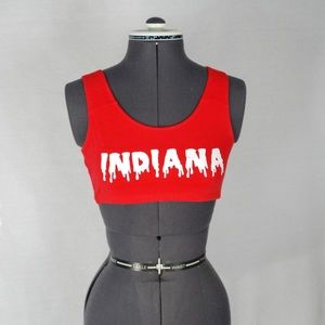 University of Indiana Red Sports Bra
